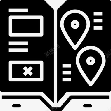 指南书地标地点图标图标