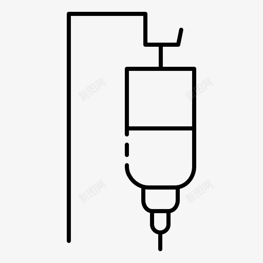 滴水葡萄糖静脉输液袋图标svg_新图网 https://ixintu.com 医疗 治疗 滴水 药物 葡萄糖 输液 静脉