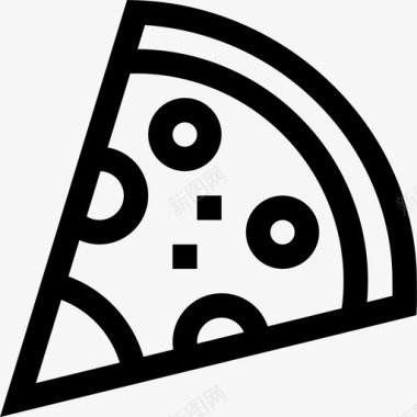 披萨早餐18直系图标图标