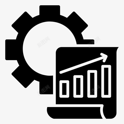 条形图分析业务增长图标svg_新图网 https://ixintu.com 业务 分析 增长 字形 技术 数据管理 条形图 现代 饼图