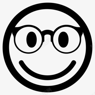 眼镜表情符号护目镜图标图标