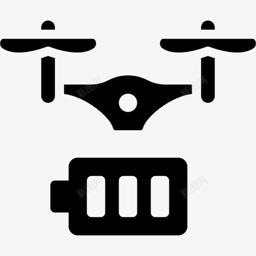 无人机无人机技术6填充图标svg_新图网 https://ixintu.com 填充 无人机 无人机技术6