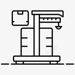 肥胖症体重秤肥胖症秤称重机图标高清图片