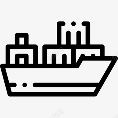 货船批量生产14线性图标图标