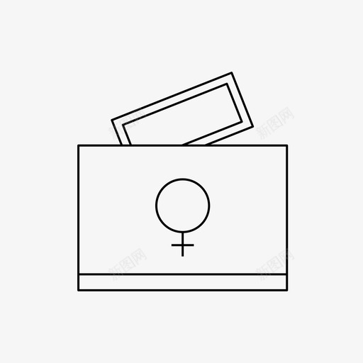投票给女人女权主义权利图标svg_新图网 https://ixintu.com 女人 女孩 女权主义 投票 权利 权力