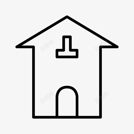 城市房产房子图标svg_新图网 https://ixintu.com 城市 房产 房地产 房子