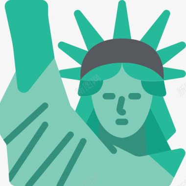 自由女神像独立日9号平房图标图标