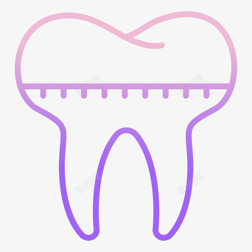 牙套牙38轮廓渐变图标svg_新图网 https://ixintu.com 渐变 牙套 轮廓