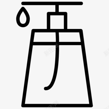 洗剂美容生活方式图标图标