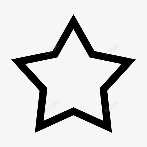 星星最爱五图标svg_新图网 https://ixintu.com 图标 多媒体 形状 收藏 星星 最爱 速率