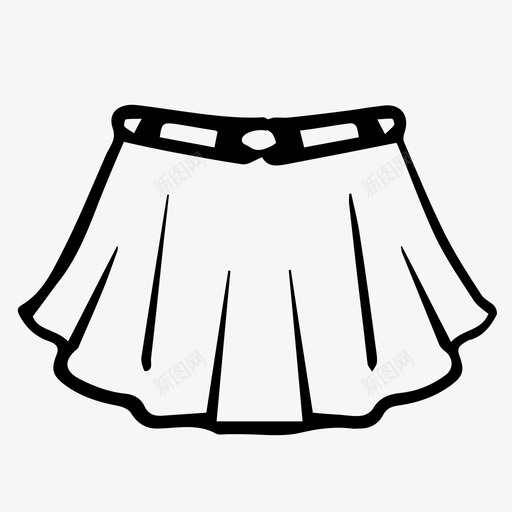 裙子下装衣服图标svg_新图网 https://ixintu.com 下装 时尚用品 时装 衣服 裙子 迷你裙