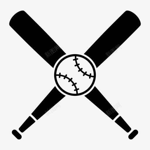 棒球球棒击球手图标svg_新图网 https://ixintu.com 体育 击球 本垒 棒球 球手 球棒