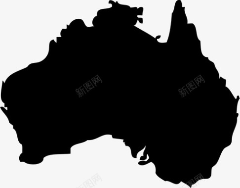 澳洲地图图标