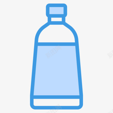 试管瓶子和容器5蓝色图标图标