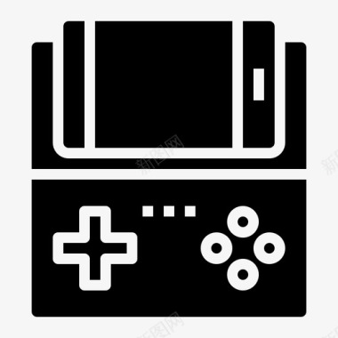 移动游戏游戏控制器6填充图标图标