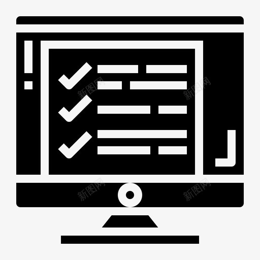 检查表计算机文件图标svg_新图网 https://ixintu.com 教师 文件 检查表 计算机 资料