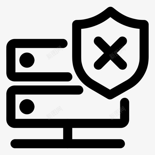 数据警告拒绝安全图标svg_新图网 https://ixintu.com 安全 拒绝 数据 服务器 病毒 警告