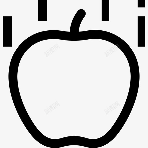 重力苹果生物学图标svg_新图网 https://ixintu.com 牛顿 物理 生物学 科学 苹果 重力