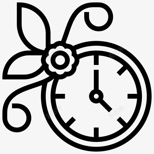挂钟装饰室内图标svg_新图网 https://ixintu.com 室内 家居装饰 挂钟 时间 装饰