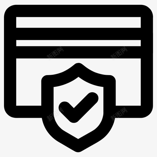 卡验证批准支付图标svg_新图网 https://ixintu.com 交易 安全 批准 支付 验证