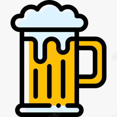 啤酒餐厅94颜色省略图标图标