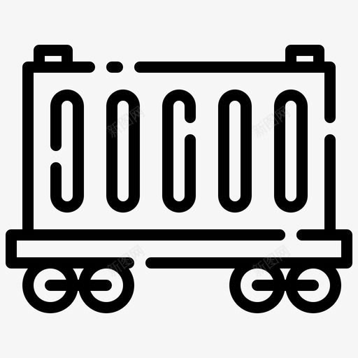 货车送货物流图标svg_新图网 https://ixintu.com 包装箱 物流 物流线 货车 送货 铁路