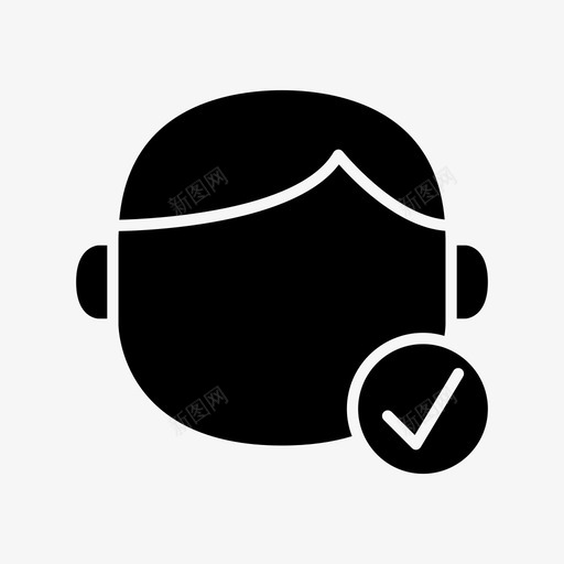 头像脸人物图标svg_新图网 https://ixintu.com 人物 头像 用户 社交媒体 脸