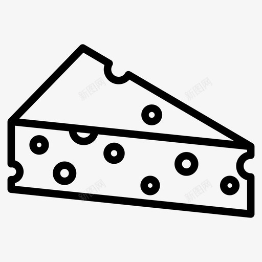 奶酪美味食物图标svg_新图网 https://ixintu.com 切片 奶酪 字形 甜味 美味 美食 设置 食物
