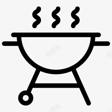 烧烤烹饪野餐图标图标