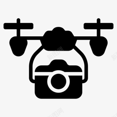 无人机摄影相机无人机摄像头无人机摄像机图标图标