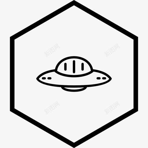 不明飞行物卫星太空图标svg_新图网 https://ixintu.com 不明飞行物 卫星 太空 太空船 运输