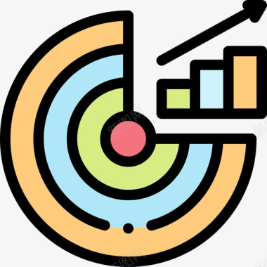 饼图大数据36线性颜色图标图标