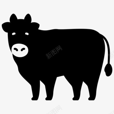 牛农业动物图标图标