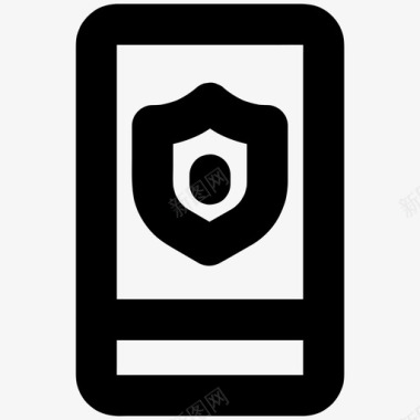 手机锁安全锁图标图标