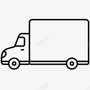 送货车运输工具卡车图标图标