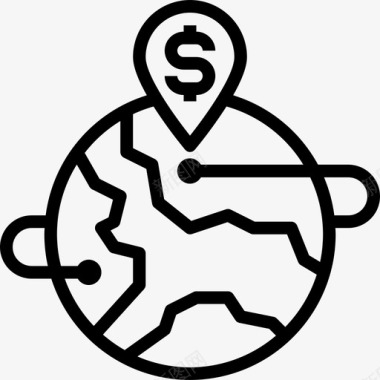 金钱商业动机10线性图标图标
