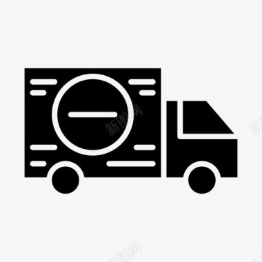 汽车交付运输卡车图标图标