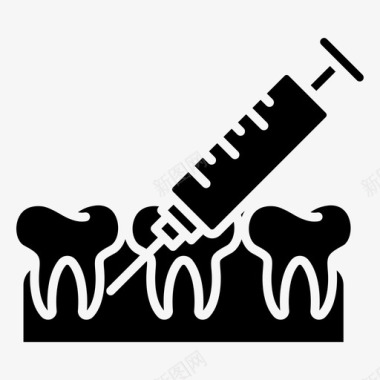 麻醉牙科36字形图标图标