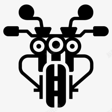 重型摩托车自行车个人自行车图标图标