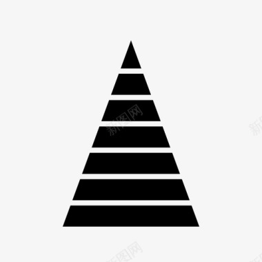 金字塔图表信息图标图标