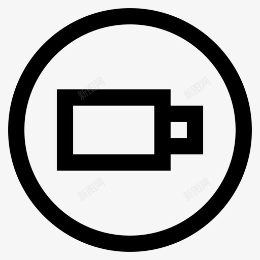电池应用程序界面图标svg_新图网 https://ixintu.com 圆形 应用程序 手机 用户界面 电池 界面 网络