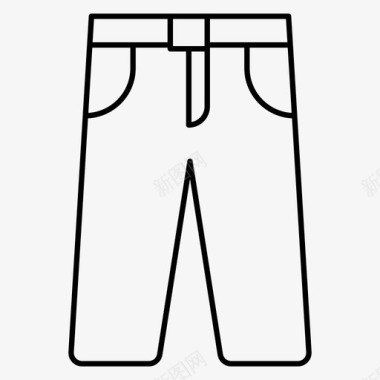 牛仔裤布料时尚图标图标