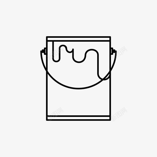 油漆桶艺术容器图标svg_新图网 https://ixintu.com 容器 油漆 漆桶 艺术设计