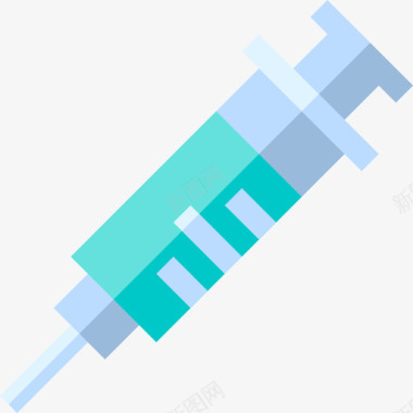 注射器医院59扁平图标图标