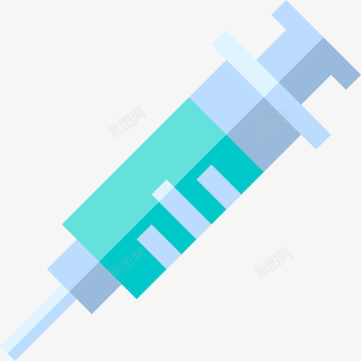 注射器医院59扁平图标svg_新图网 https://ixintu.com 医院 扁平 注射器
