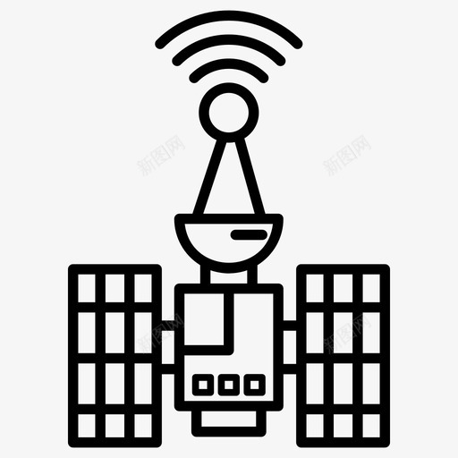 卫星天线现代技术雷达图标svg_新图网 https://ixintu.com 卫星 图标 天线 技术 现代 空间 通信 雷达