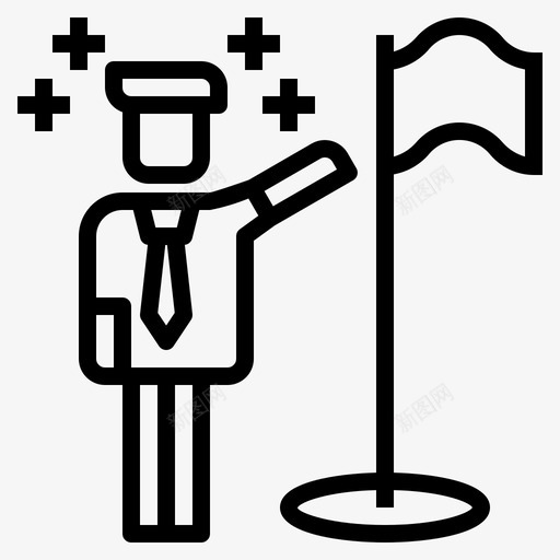 目标商人经理图标svg_新图网 https://ixintu.com 专业人员 办公室 商人 团队 演示大纲 目标 经理