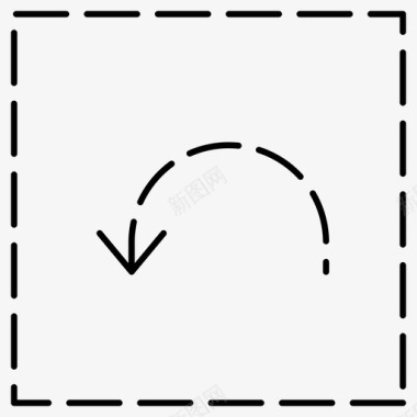 撤消箭头箭头虚线图标图标