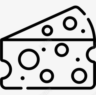 奶酪快餐69直链干酪图标图标