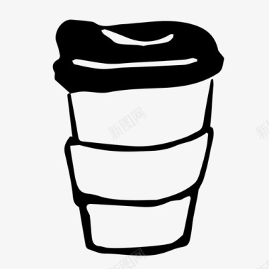 热咖啡饮料外卖图标图标